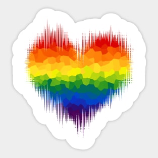 Heart of Color Sticker